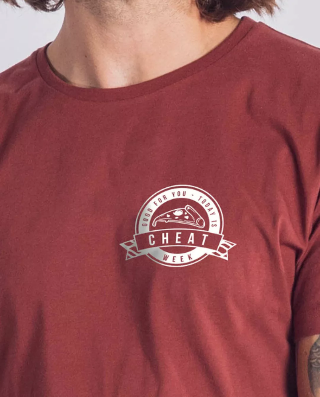 Herren T-shirt Aus Bio-baumwolle - Cheat Week - Rot günstig online kaufen
