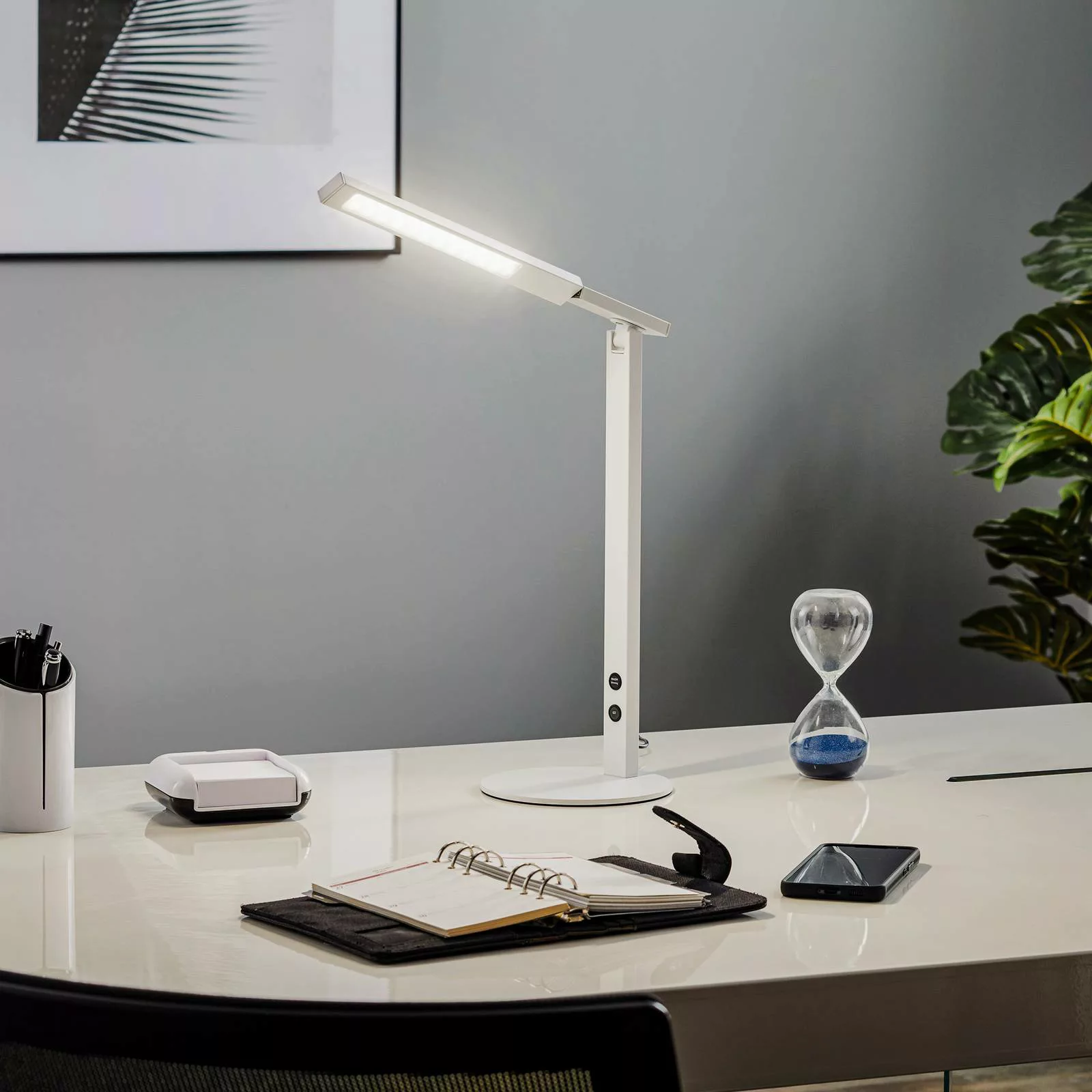 LED-Schreibtischleuchte Ideal mit Dimmer, weiß günstig online kaufen