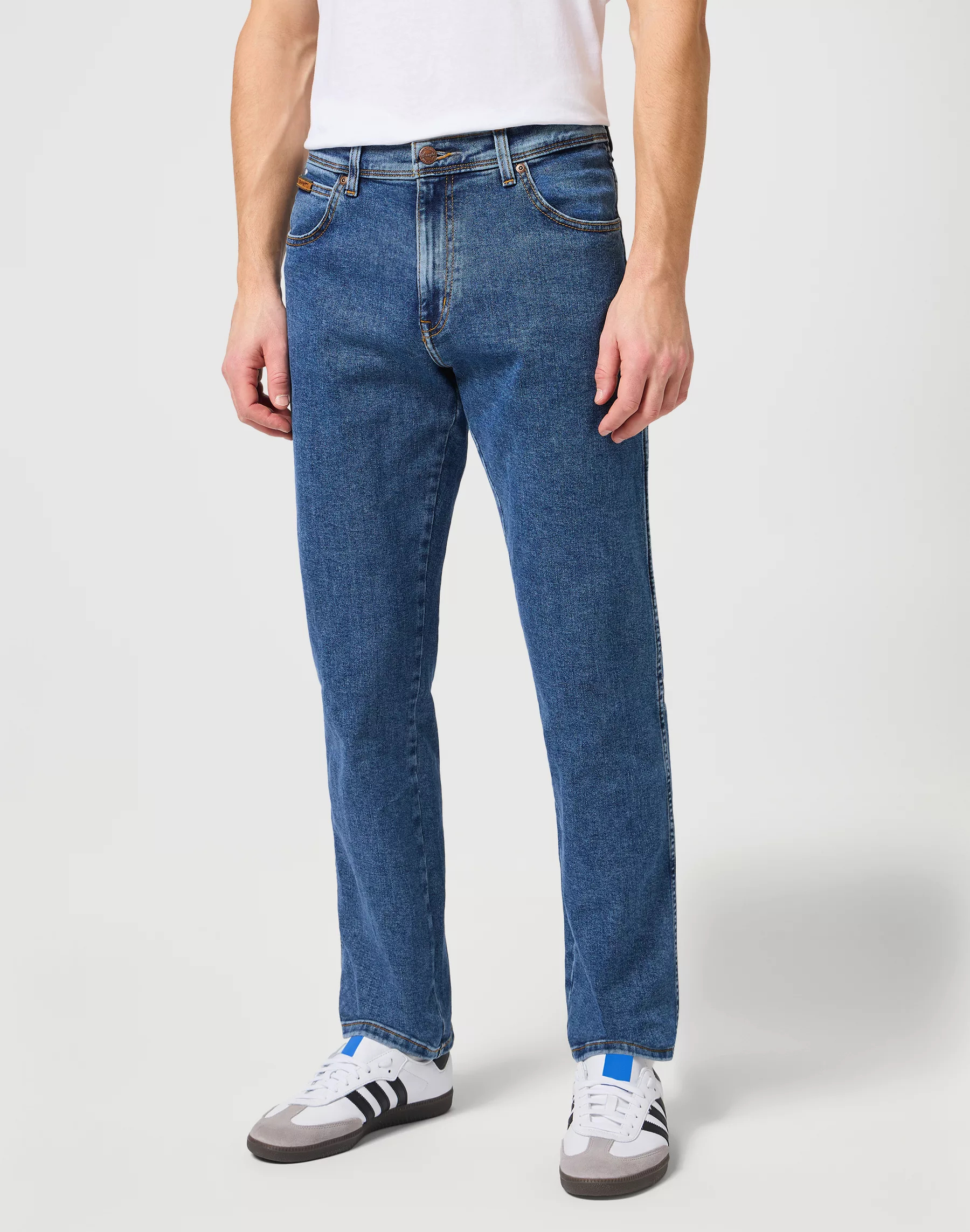 Wrangler Texas Stretch Herren Jeans - Regular Fit - Blue Black - Black Over günstig online kaufen