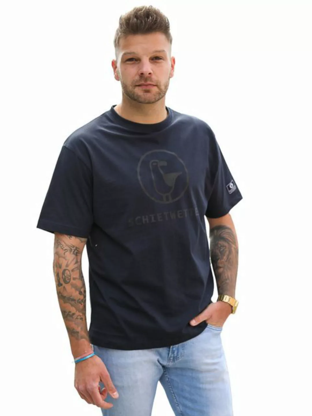 Schietwetter T-Shirt Herren Logo-Print, luftig, leicht, sommerlich günstig online kaufen