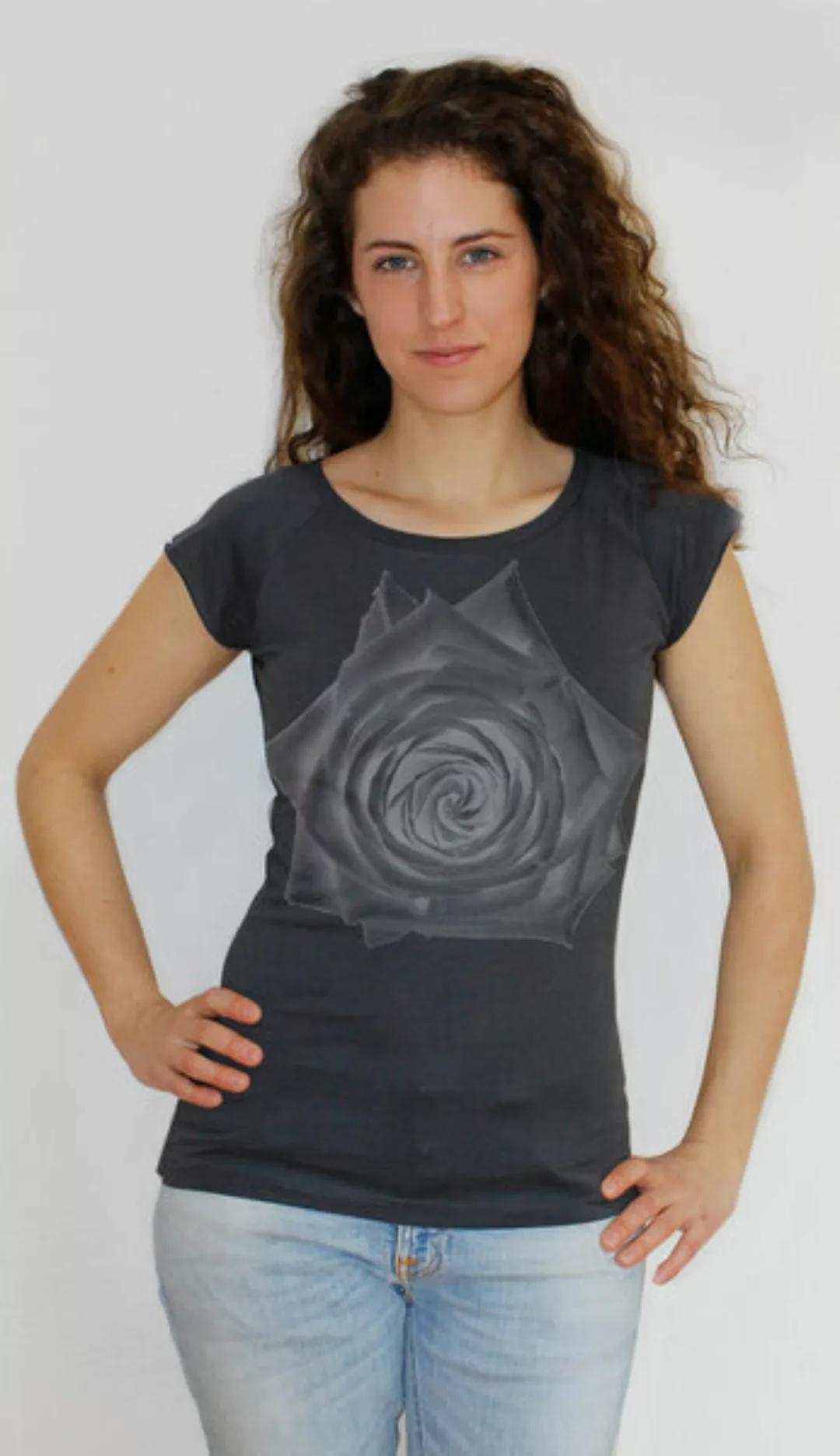 Bambus-t-shirt Mit Biobaumwolle Rose günstig online kaufen