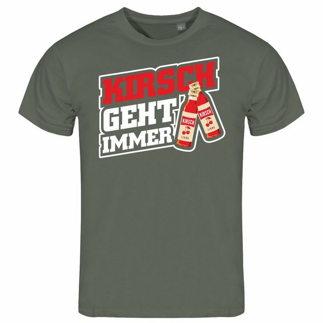 deinshirt Print-Shirt Herren T-Shirt Kirsch geht immer Funshirt mit Motiv günstig online kaufen