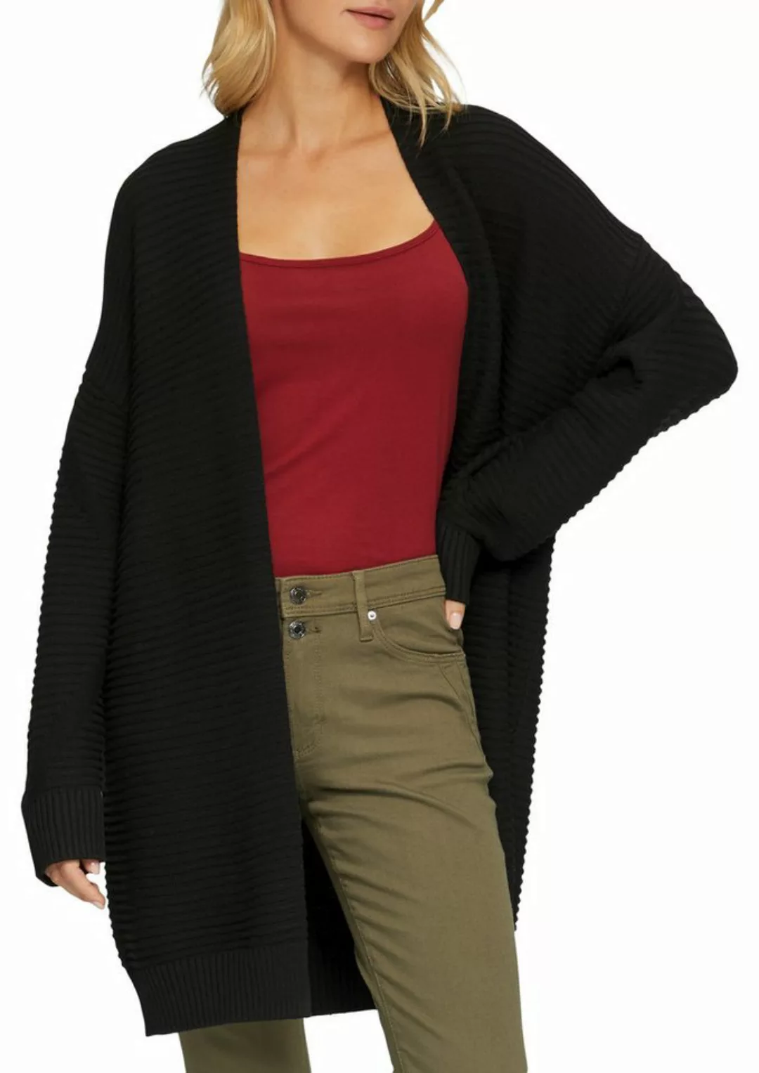 s.Oliver Cardigan in Strick Optik günstig online kaufen