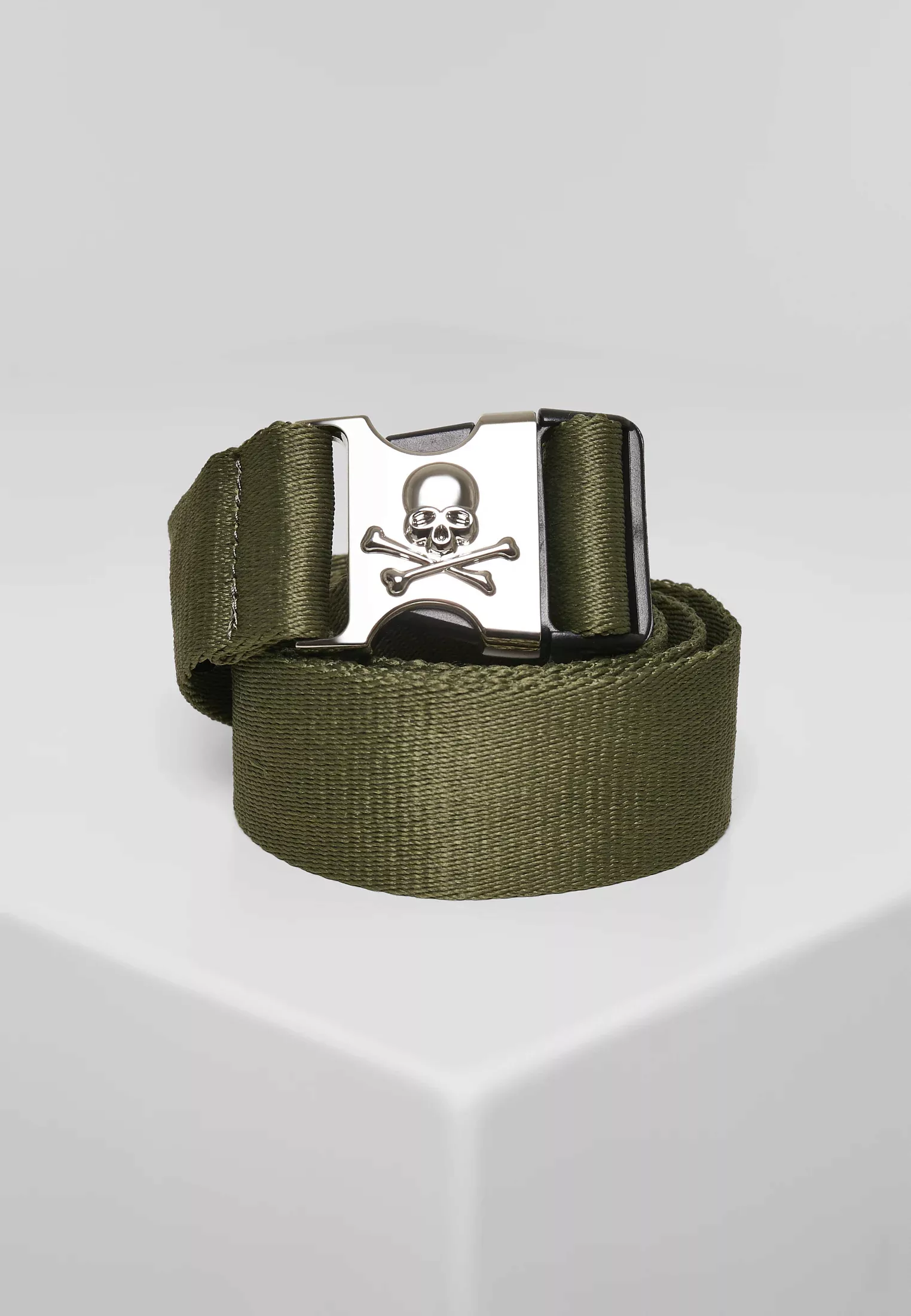 URBAN CLASSICS Hüftgürtel "Accessoires Skull Buckle Belt" günstig online kaufen