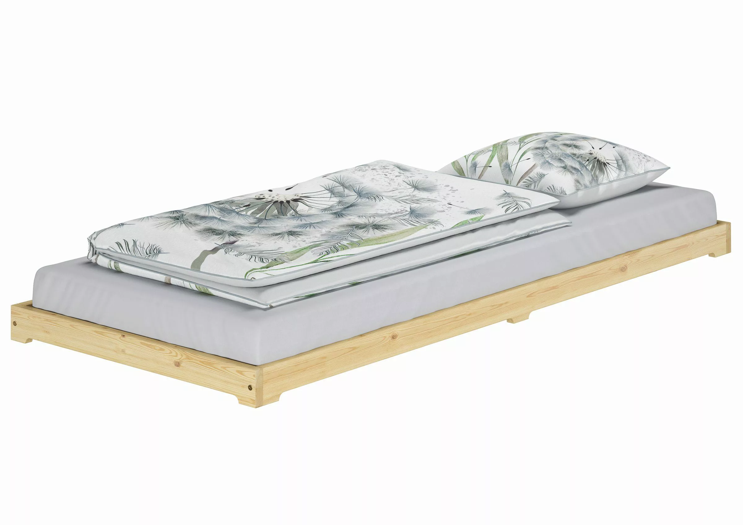 ERST-HOLZ Bett Studentenbett Futon Extra Niedriges günstig online kaufen