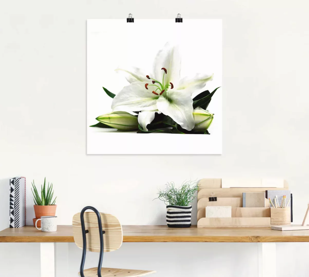 Artland Wandbild "Große Lilie", Blumen, (1 St.), als Leinwandbild, Poster i günstig online kaufen
