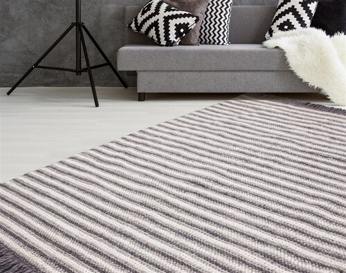 calo-deluxe Teppich »Bature 400«, rechteckig, 10 mm Höhe, Wolle und Viskose günstig online kaufen
