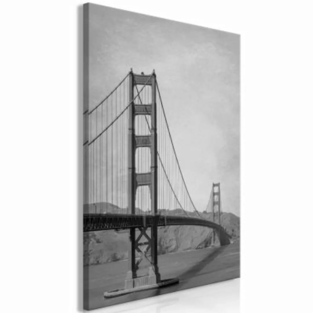 artgeist Wandbild Bridge (1 Part) Vertical schwarz/weiß Gr. 40 x 60 günstig online kaufen