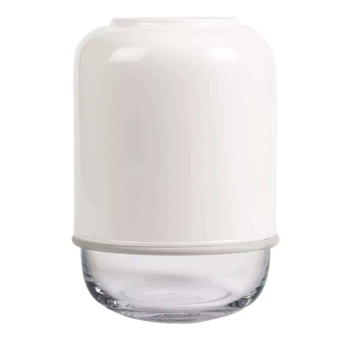 Capsule verstellbare Vase 18-28cm weiß-klar günstig online kaufen