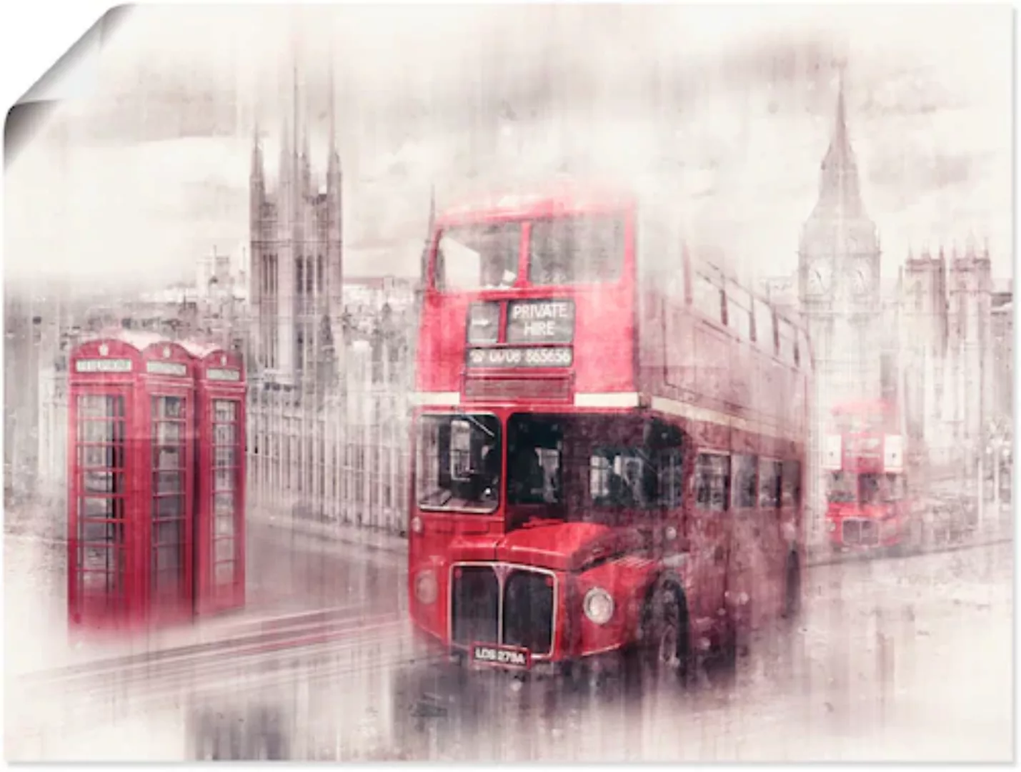 Artland Wandbild "London Westminster Collage", Gebäude, (1 St.), als Leinwa günstig online kaufen