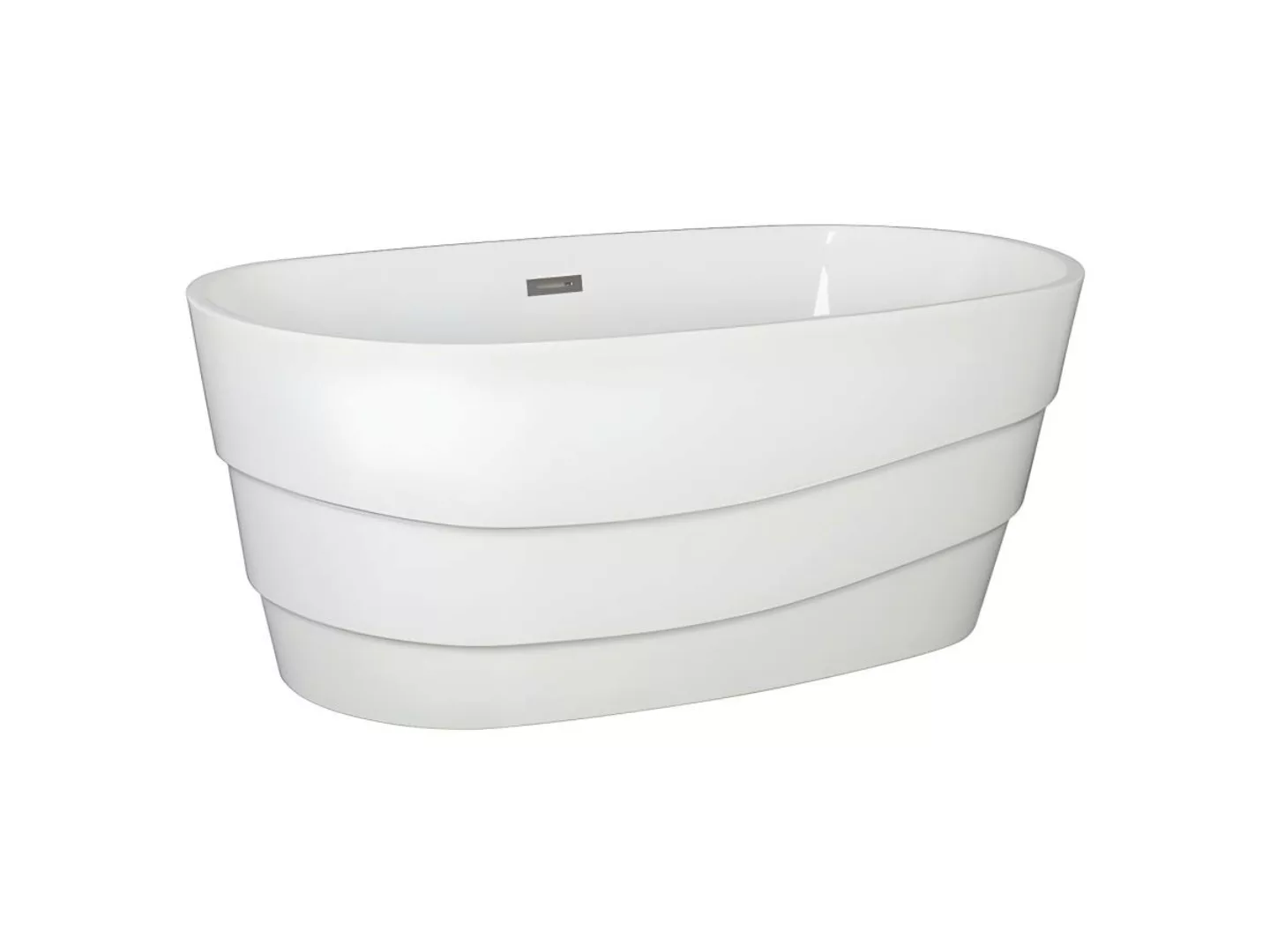 Freistehende Badewanne Design - 200 L - Weiß - DOMINIKA günstig online kaufen