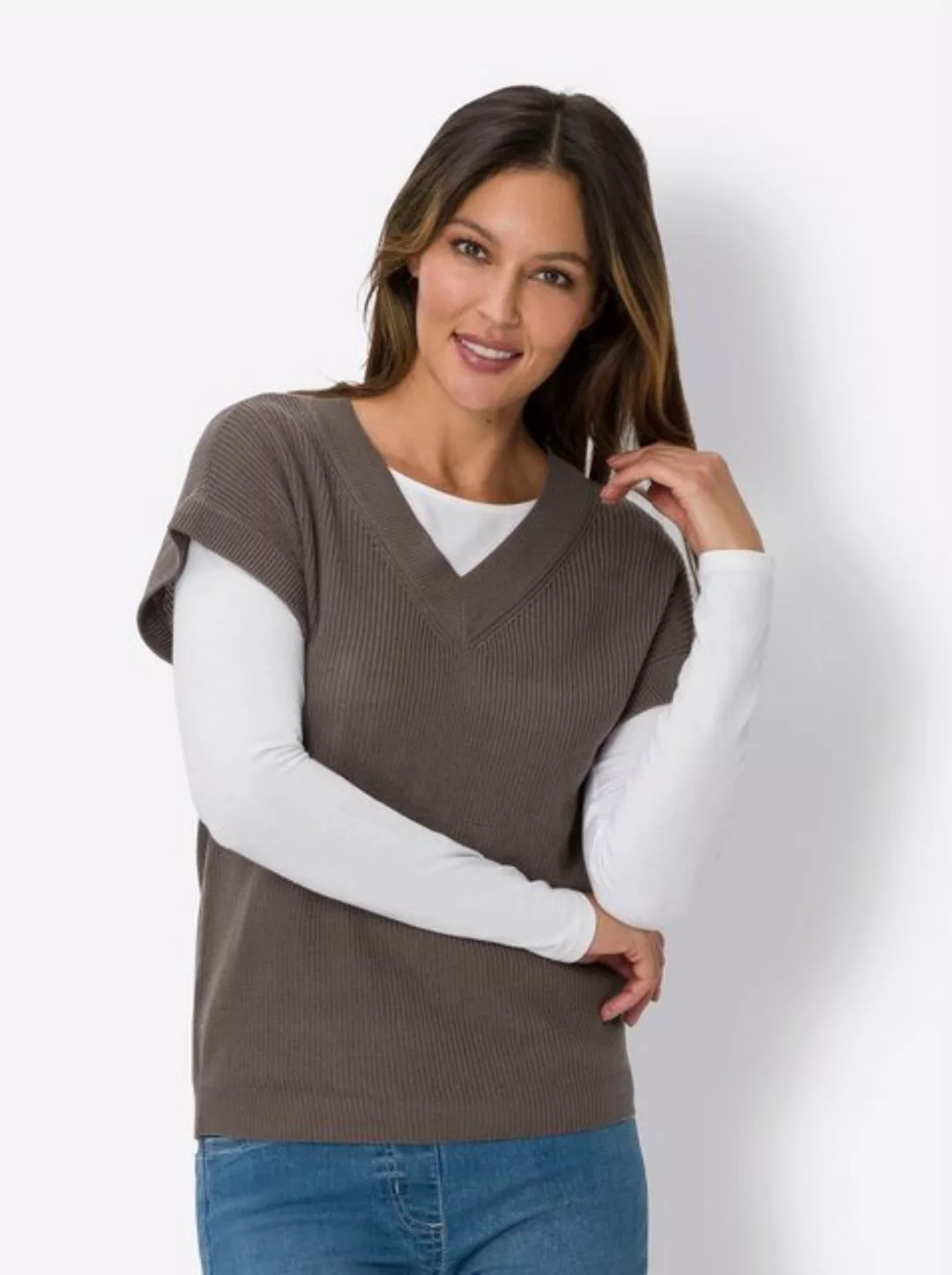 Sieh an! Strickpullover Pullunder günstig online kaufen