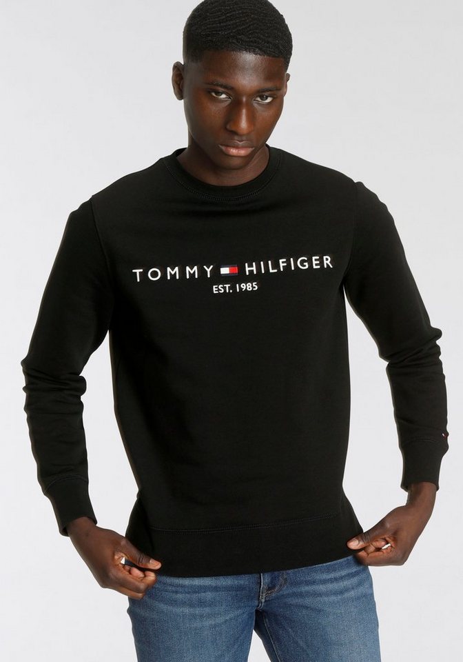 Tommy Hilfiger Sweatshirt TOMMY LOGO SWEATSHIRT mit klassischem Rundhalsaus günstig online kaufen