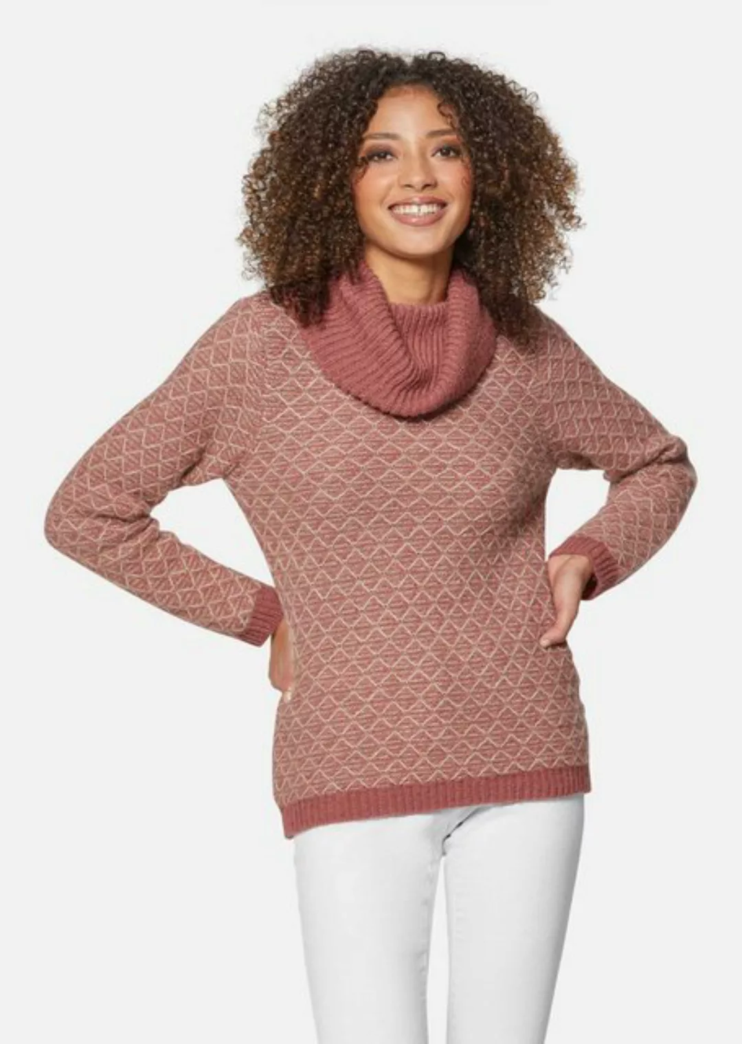 MADELEINE Strickpullover Pullover mit großem Capouchonkragen günstig online kaufen