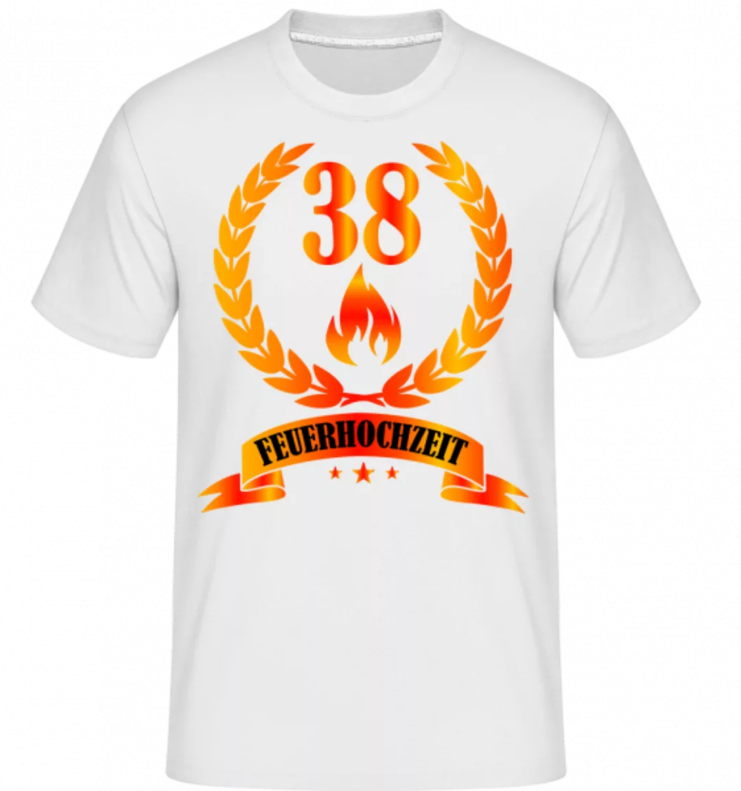 38 Jahre Feuerhochzeit · Shirtinator Männer T-Shirt günstig online kaufen