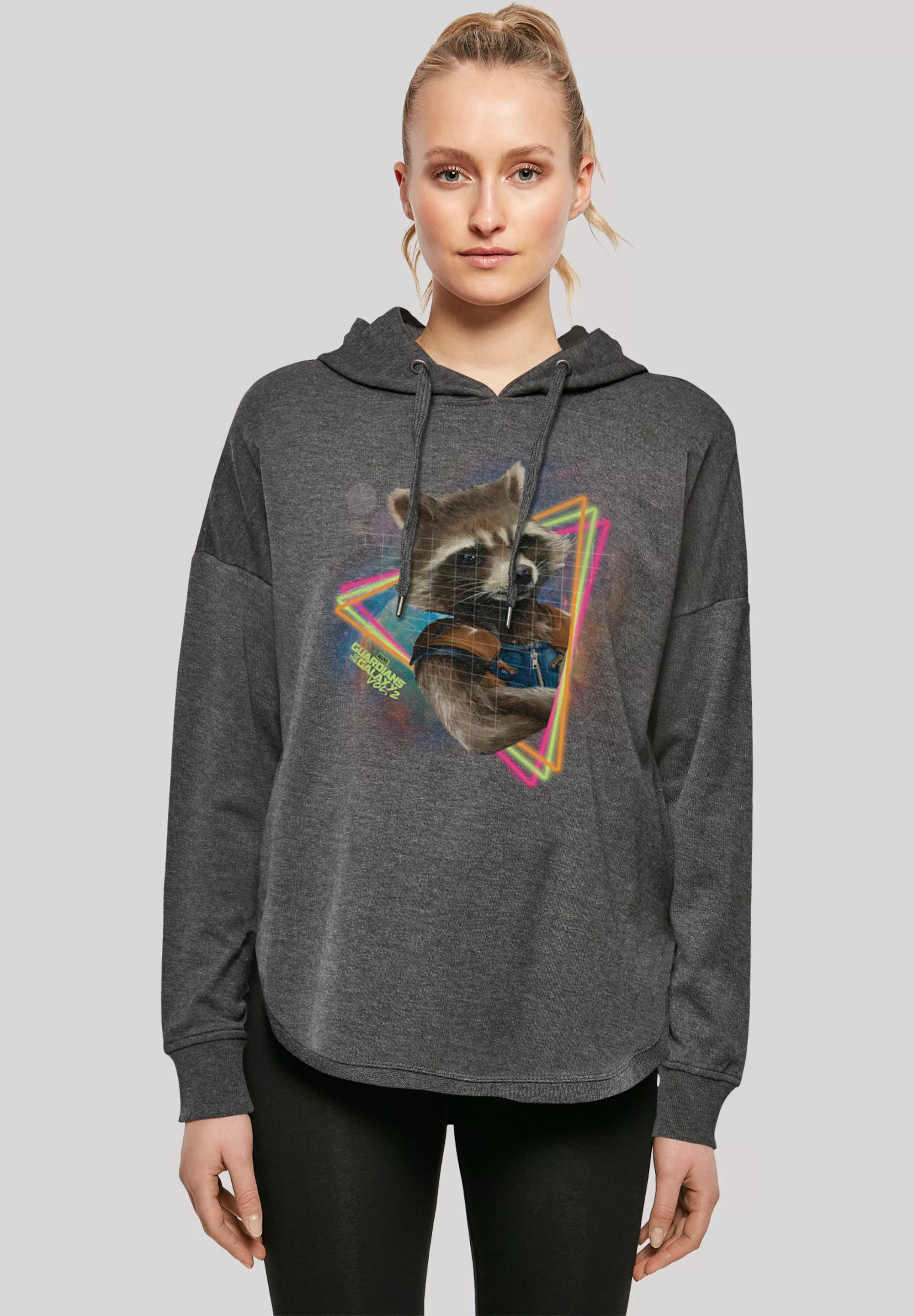 F4NT4STIC Kapuzenpullover "Marvel Guardians of the Galaxy Neon Rocket" günstig online kaufen