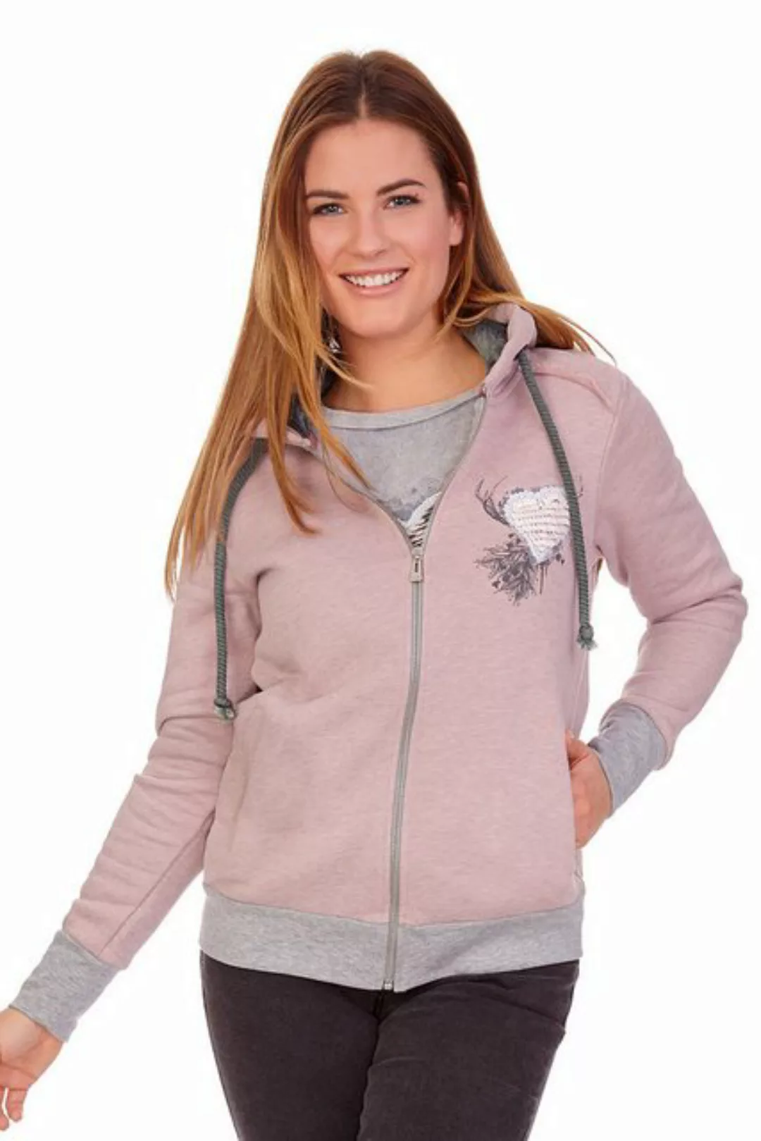 Hangowear Outdoorjacke Sweatjacke Damen - TIFFANY - rosé günstig online kaufen