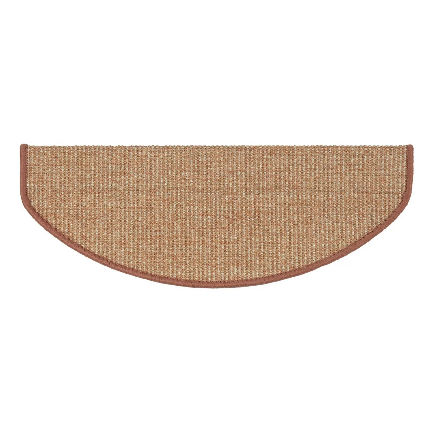 Karat Stufenmatte Sisal Pure Nature Selbstklebend Apricot Halbrund 23,5 x 6 günstig online kaufen