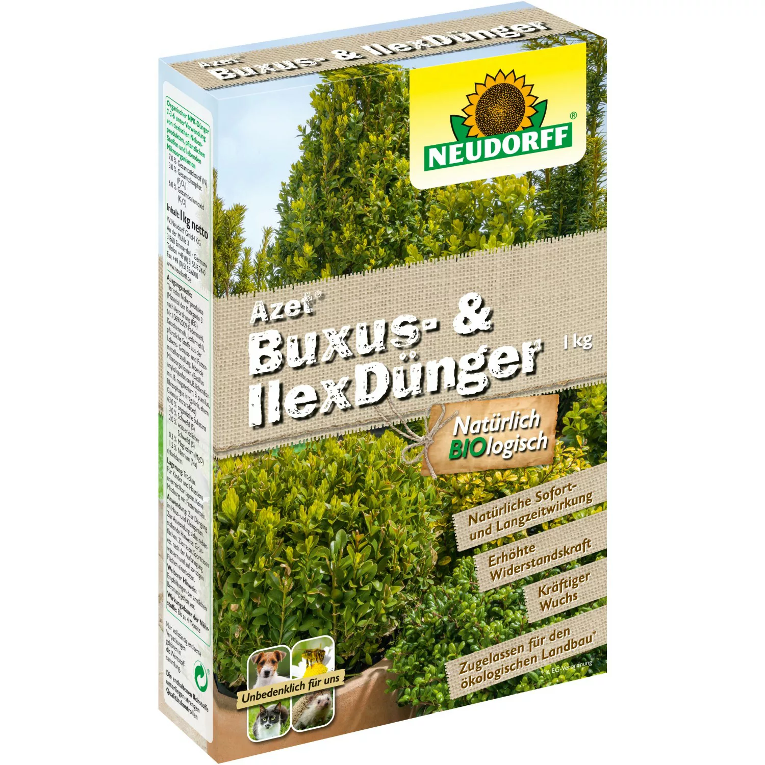 Neudorff Azet Buxus- und Ilex-Dünger 1 kg günstig online kaufen