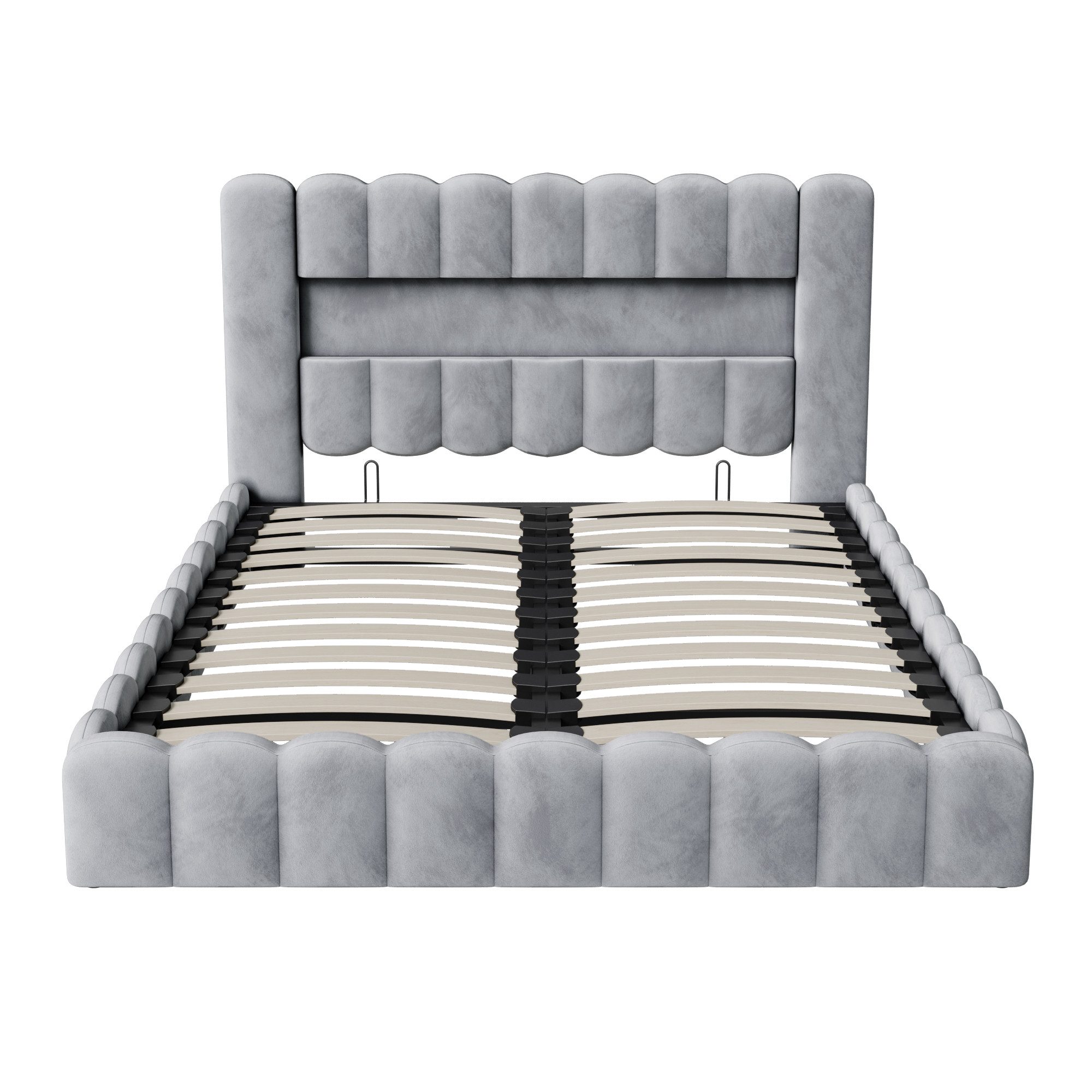 Gdood Polsterbett Stauraumbett Doppelbett LED, Leinenstoff günstig online kaufen