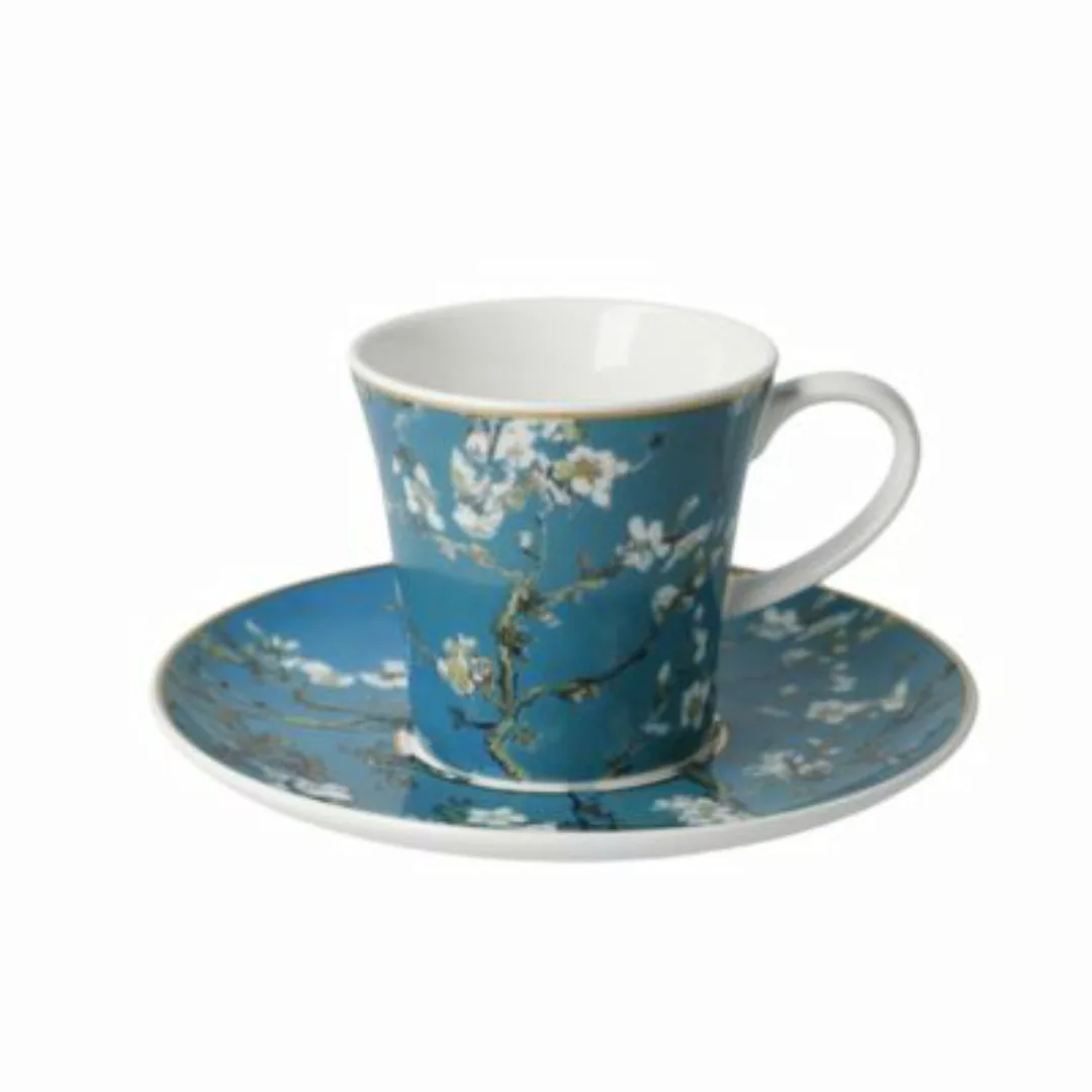 Goebel Kaffeetasse Vincent v. Gogh - Mandelbaum blau bunt günstig online kaufen