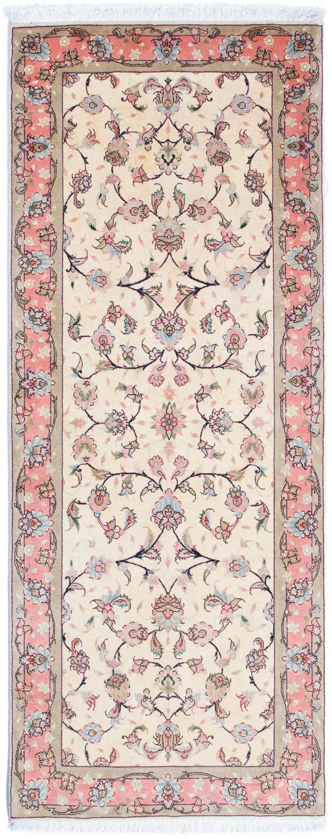 morgenland Orientteppich »Perser - Täbriz - Royal - 202 x 77 cm - beige«, r günstig online kaufen