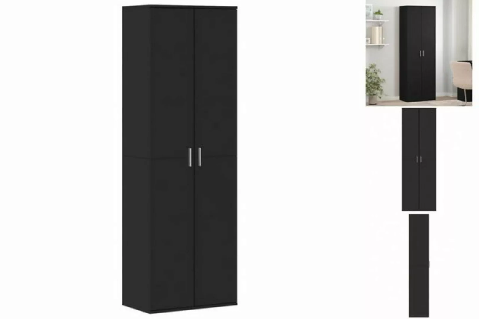 vidaXL Kleiderschrank Kleiderschrank Mehrzweckschrank Schrank schwarz 60x35 günstig online kaufen