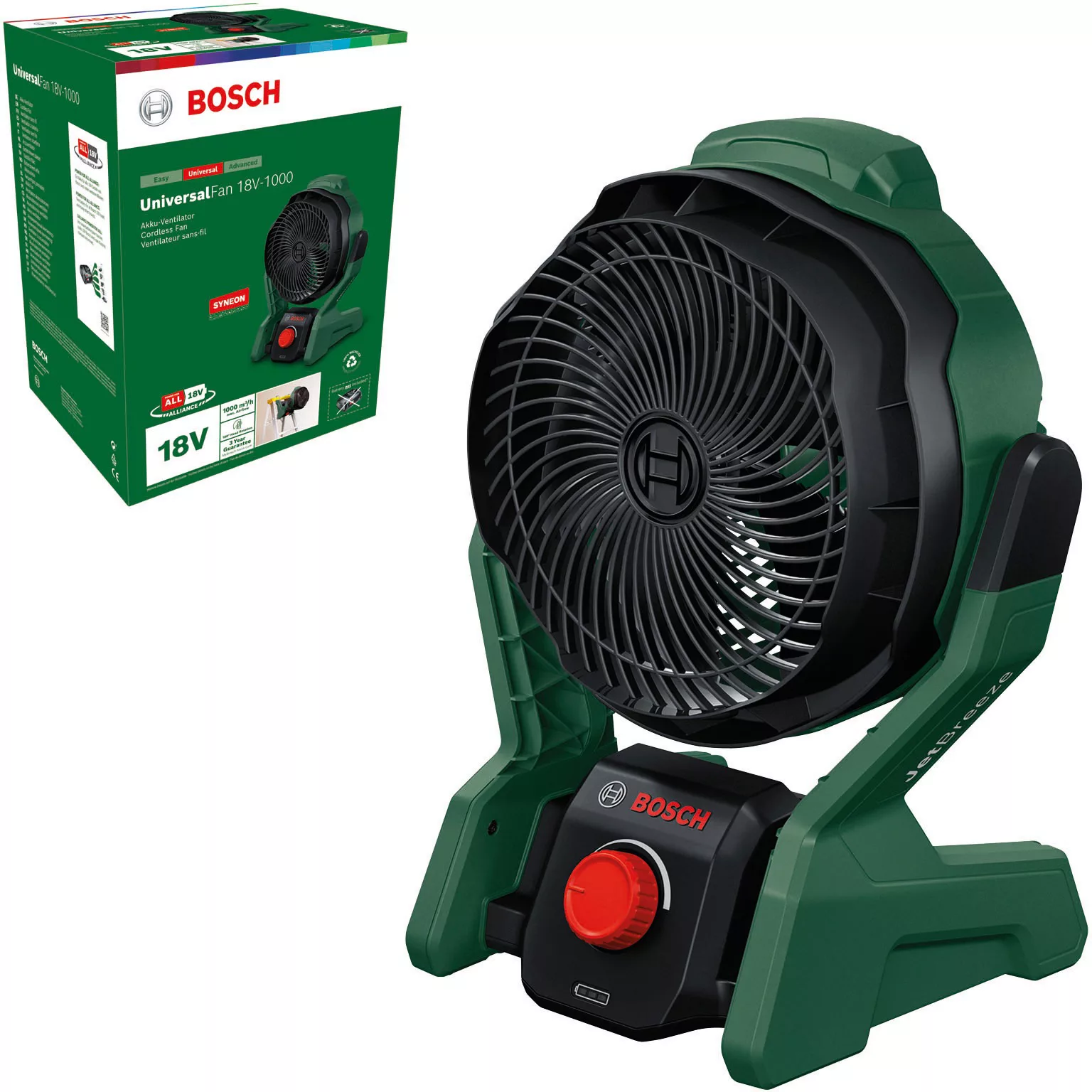 Bosch Home & Garden Tischventilator »UniversalFan 18V-1000«, 22,5 cm Durchm günstig online kaufen