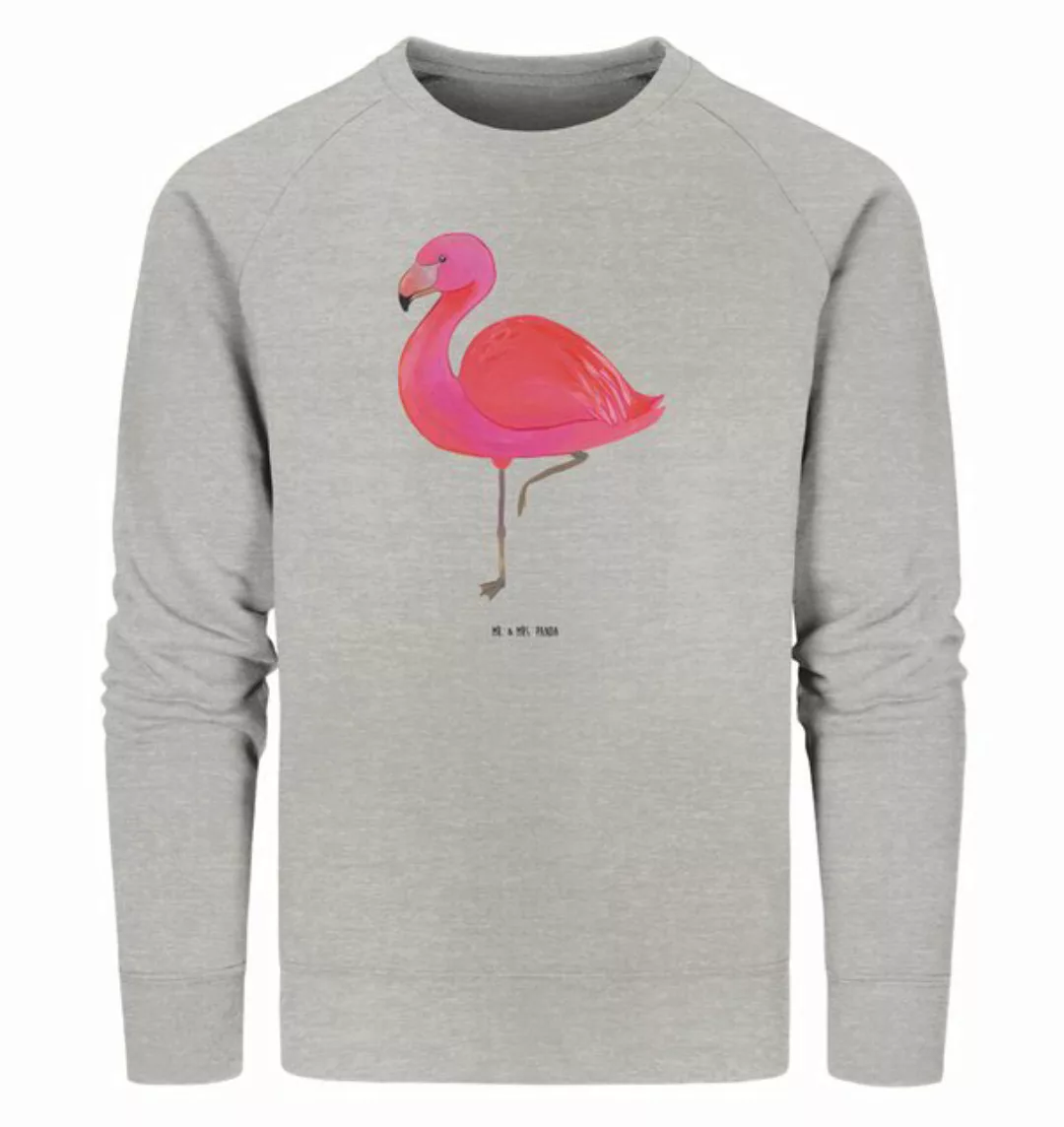 Mr. & Mrs. Panda Longpullover Größe L Flamingo Classic - Heather Grey - Ges günstig online kaufen