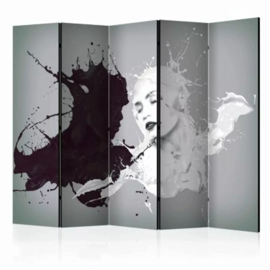 artgeist Paravent Dissonance II [Room Dividers] schwarz/weiß Gr. 225 x 172 günstig online kaufen