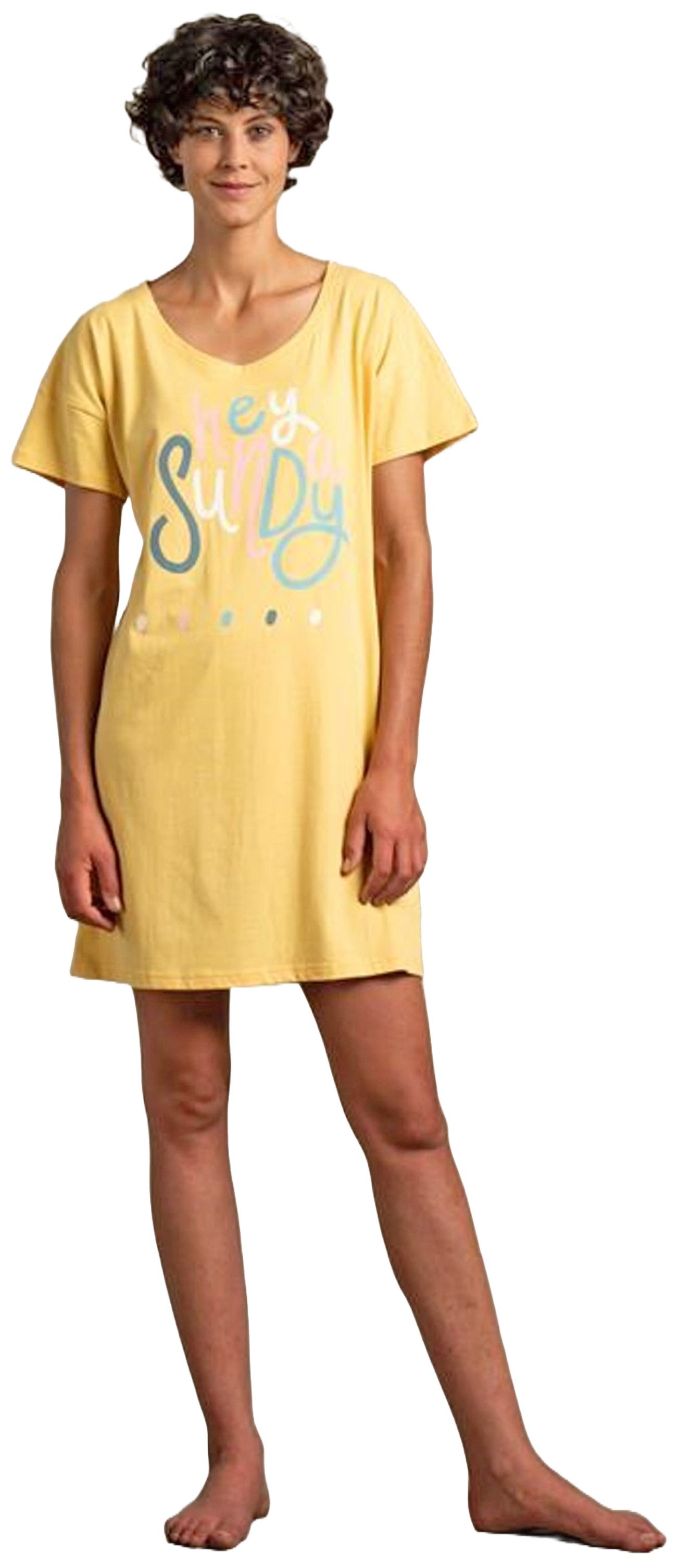 Eskimo Nachthemd Damen Schlafshirt (1-tlg) Baumwolle günstig online kaufen