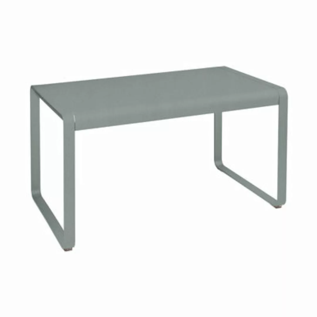 rechteckiger Tisch Bellevie metall grau / 140 x 80 cm - 4 Personen / Metall günstig online kaufen