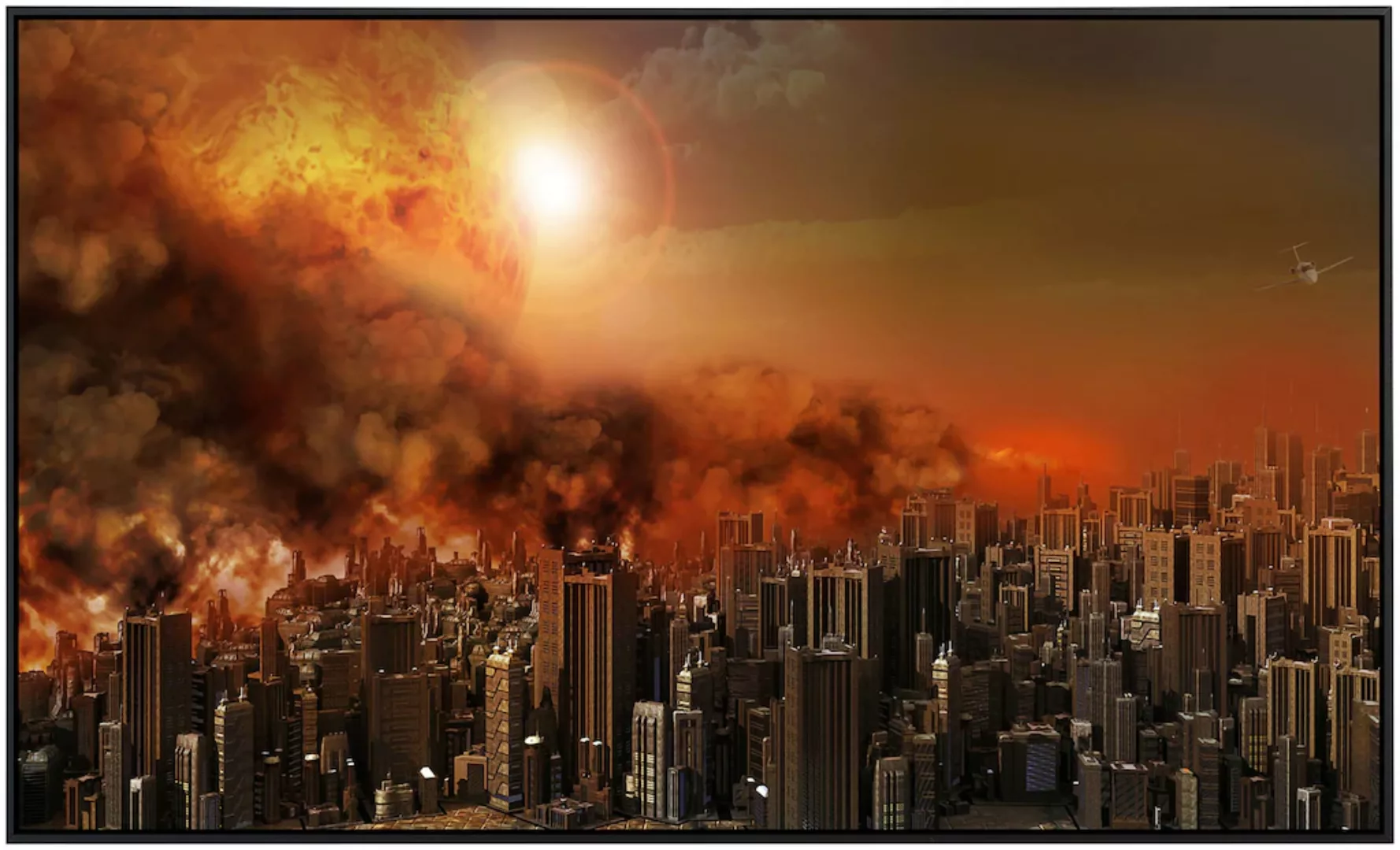 Papermoon Infrarotheizung »Apokalyptischer Stadtfeuersturm«, sehr angenehme günstig online kaufen