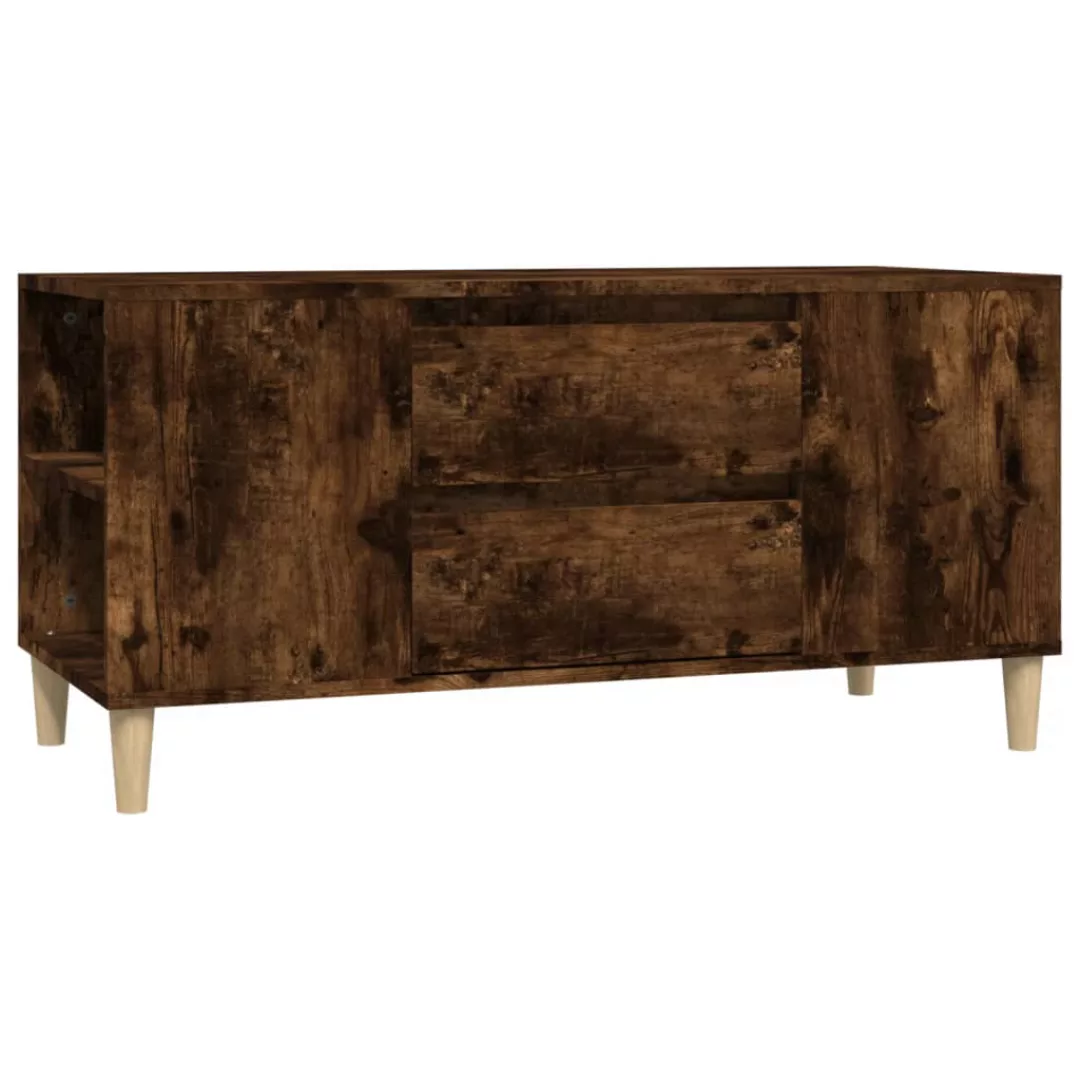 Vidaxl Tv-schrank Räuchereiche 102x44,5x50 Cm Holzwerkstoff günstig online kaufen