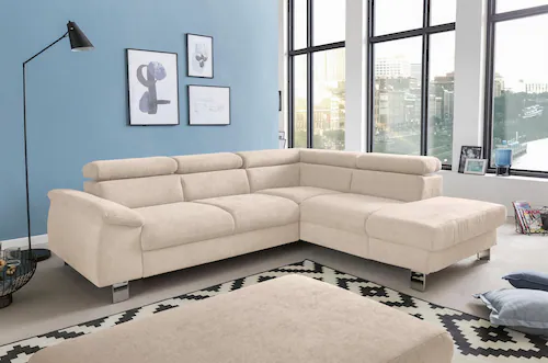 COTTA Polstergarnitur "Komaris L-Form", (Set), Set bestehend aus: Ecksofa m günstig online kaufen