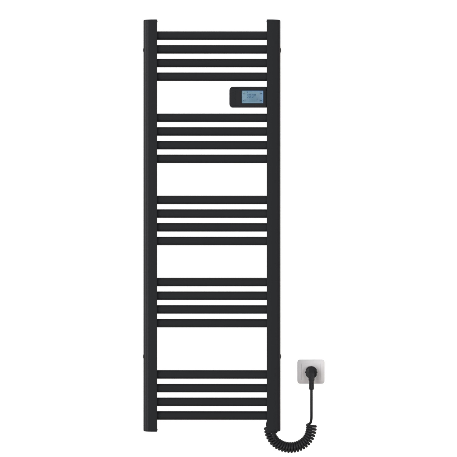 Emke Handtuchwärmer Elektrisch 120x40cm 450W Schwarz Heizkörper mit Thermos günstig online kaufen
