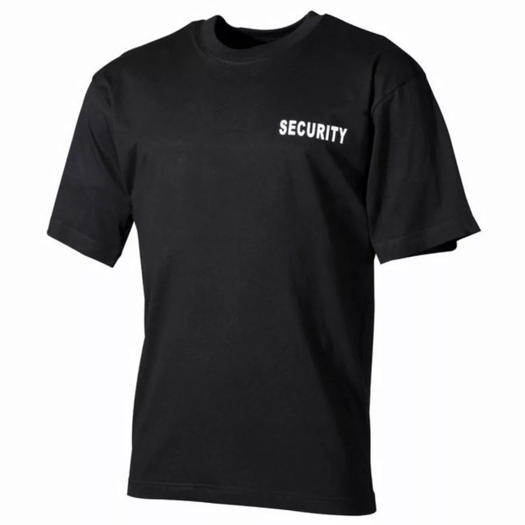 MFH T-Shirt T-Shirt, schwarz, Security, bedruckt - 6XL (1-tlg) bedruckt günstig online kaufen