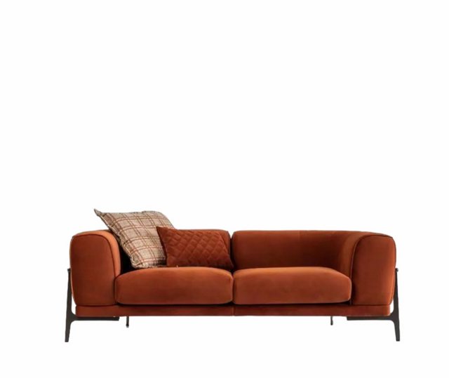 Xlmoebel 3-Sitzer Dreisitzer Couch 3-Sitzer Stoffcouch Moderne Rote Polster günstig online kaufen