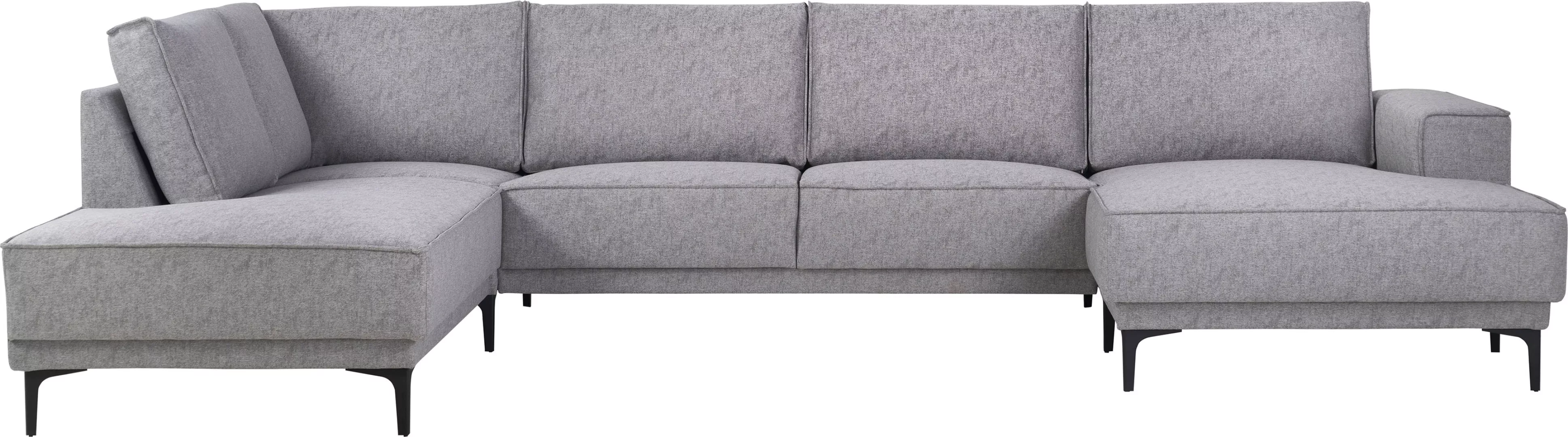 Places of Style Wohnlandschaft "XXL Sofa Oland, Struktur, Flachgewebe, Luxu günstig online kaufen