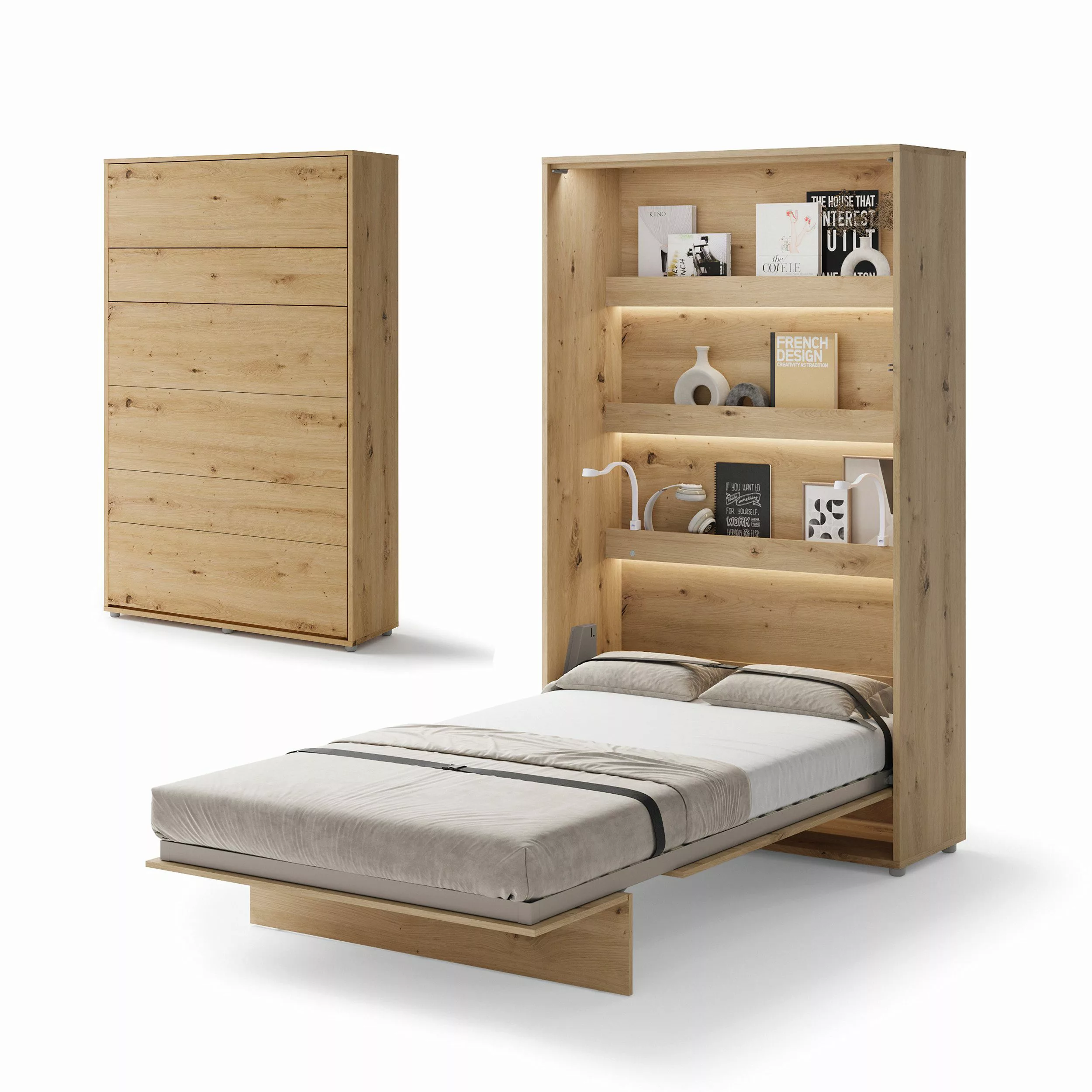 Compleo Schrankbett Vertical Wandklappbett Lenart Bed günstig online kaufen