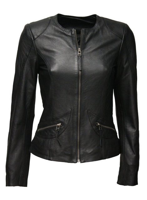 Zimmert Leather Lederjacke Bea (1-St) Schwarz günstig online kaufen