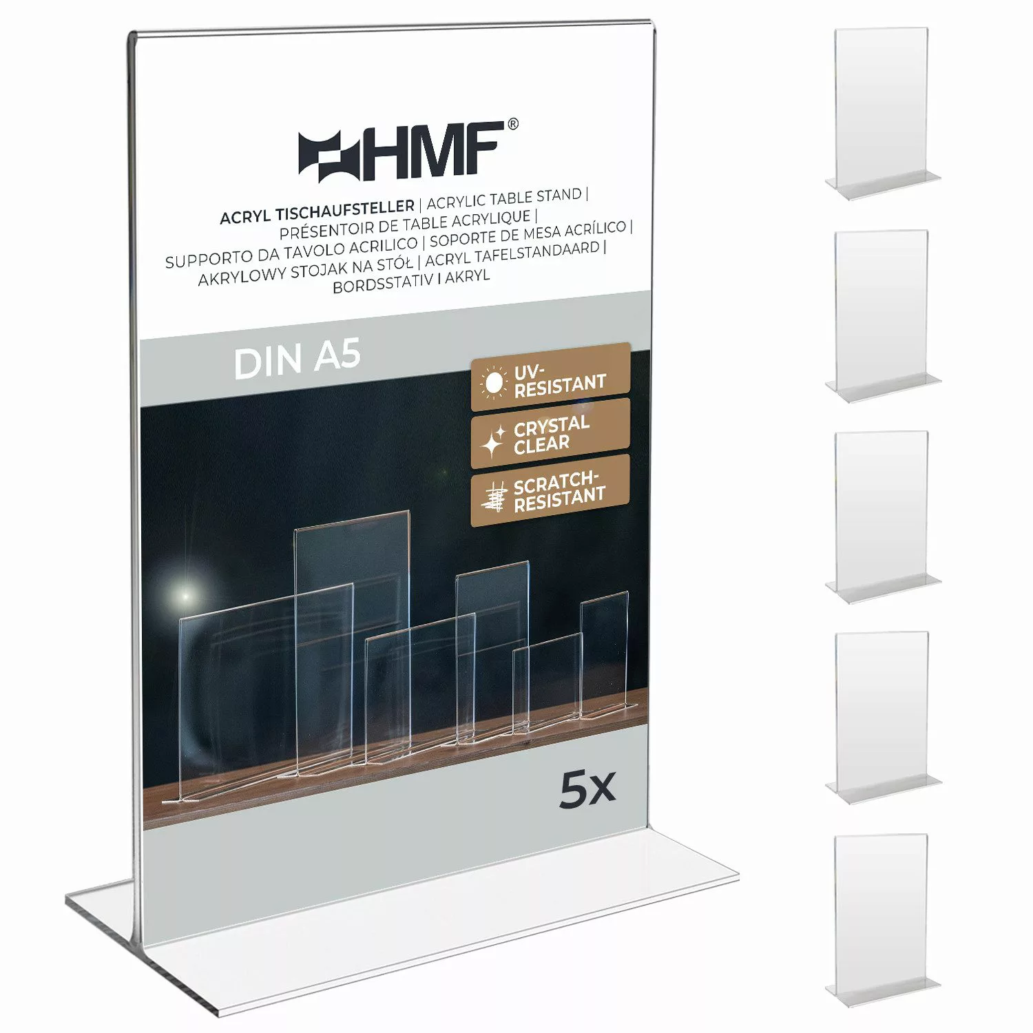 HMF Bilderrahmen 4692 Acryl Tischaufsteller gerade, günstig online kaufen