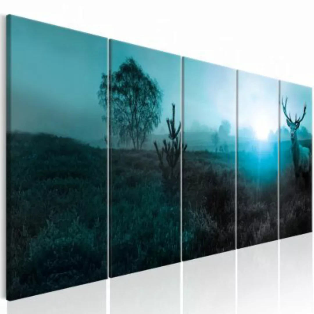 artgeist Wandbild Emerald Deer I grün/grau Gr. 200 x 80 günstig online kaufen