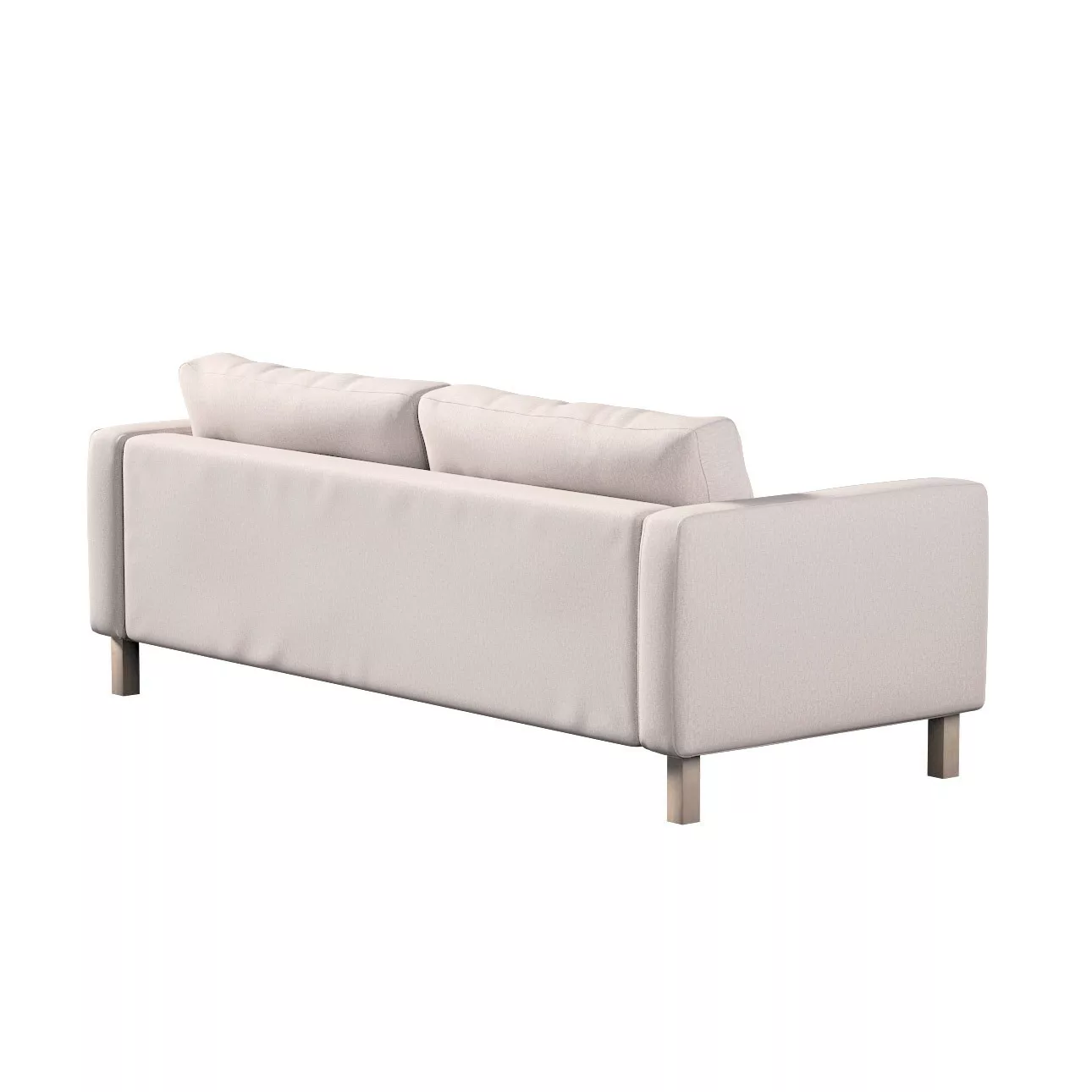 Bezug für Karlstad 3-Sitzer Sofa nicht ausklappbar, kurz, hellbeige, Bezug günstig online kaufen