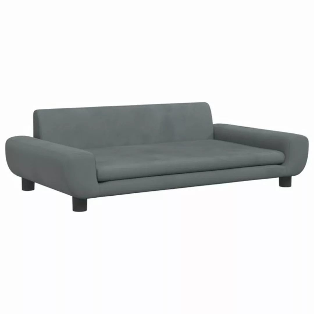 vidaXL Kindersofa Kindersofa Schwarz 100x54x33 cm Samt Kindercouch Kindermö günstig online kaufen