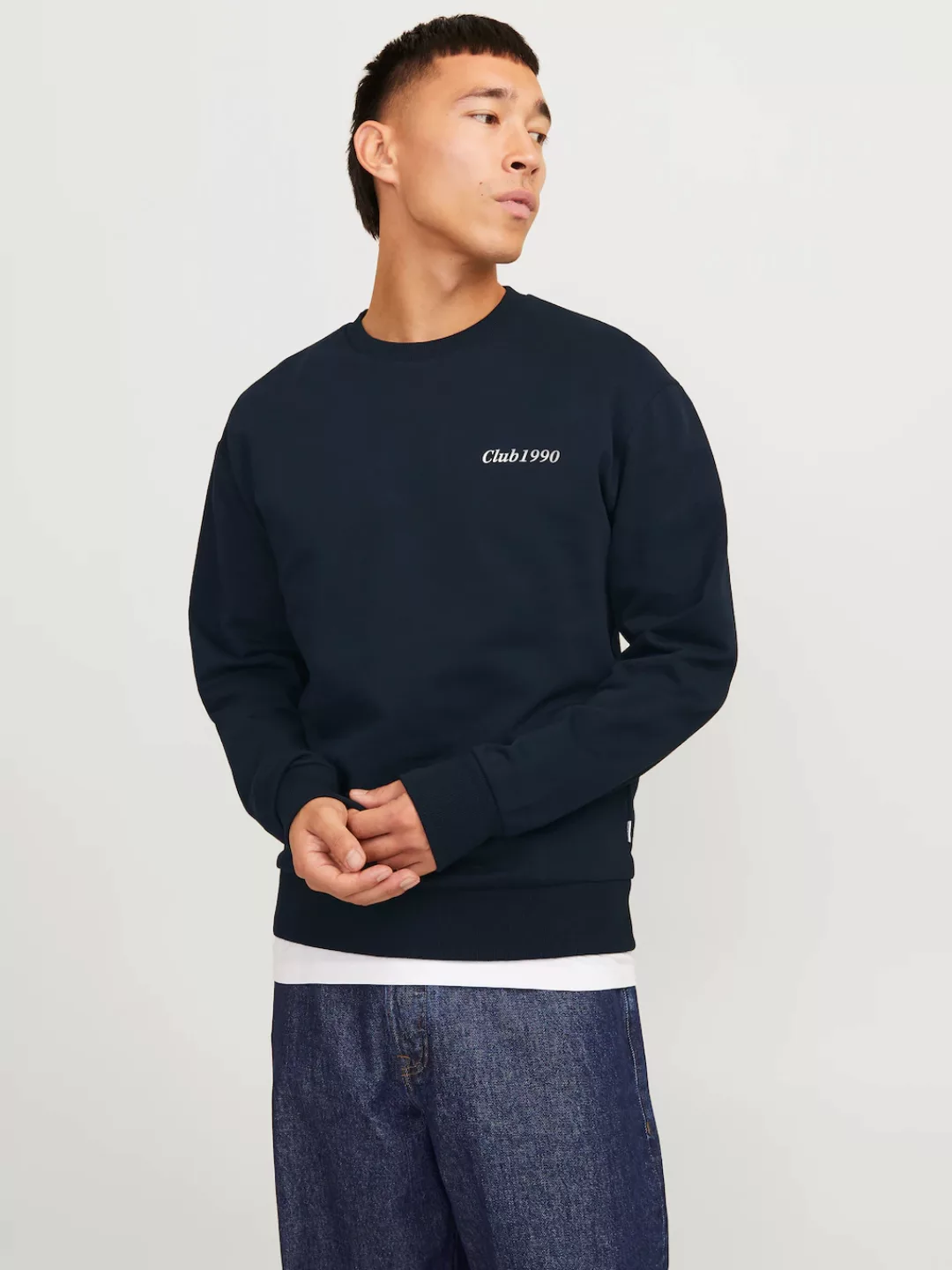 Jack & Jones Sweatshirt "JJEBRADLEY GRAPHIC SWEAT CREW NOOS", mit Front und günstig online kaufen