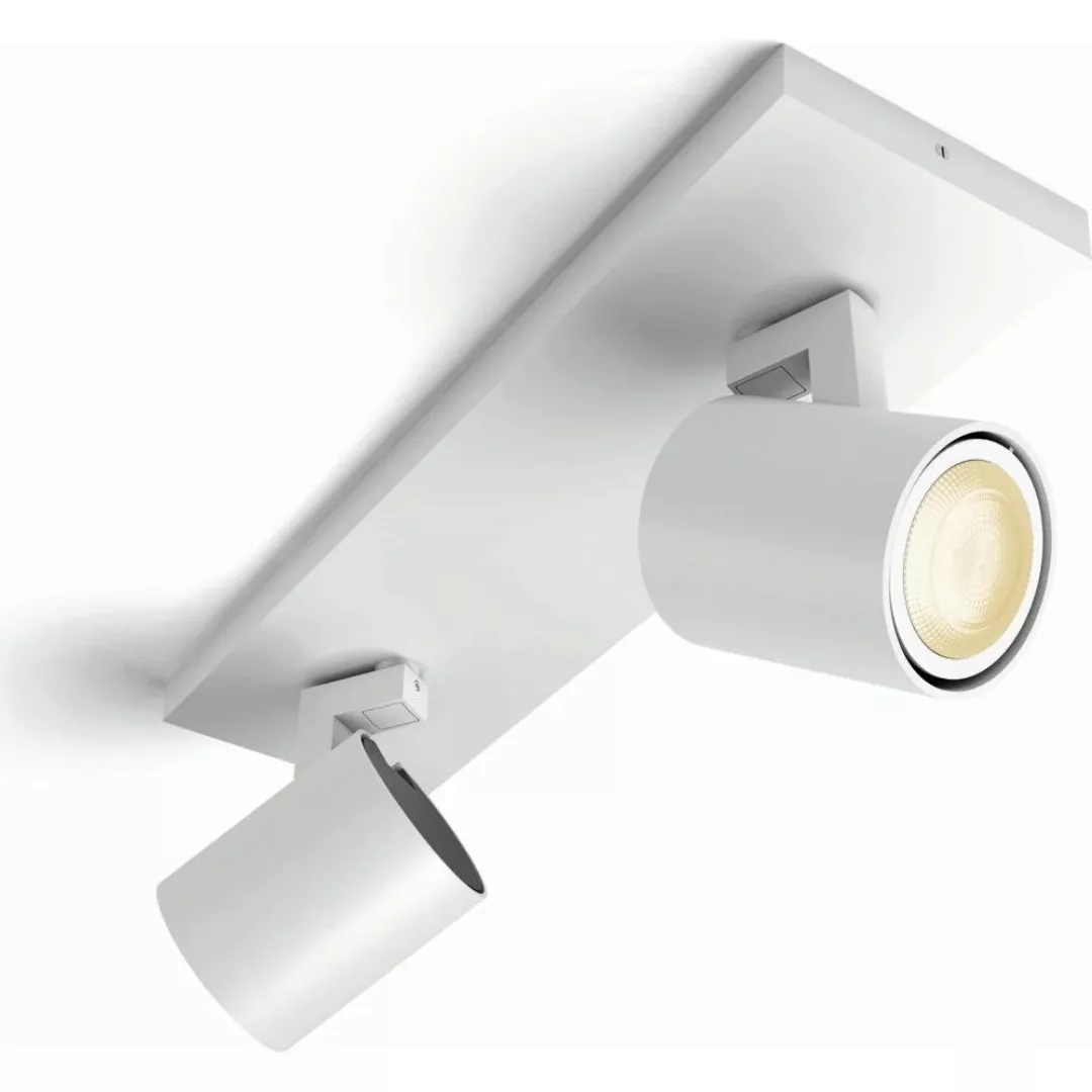Philips Hue LED Spot White Ambiance Runner 2-flammig Weiß inkl. Dimmer günstig online kaufen