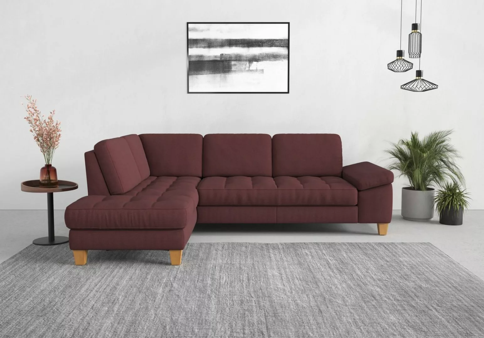 sit&more Ecksofa Westham L-Form, mit Ottomane, mit oder ohne Bettfunktion, günstig online kaufen