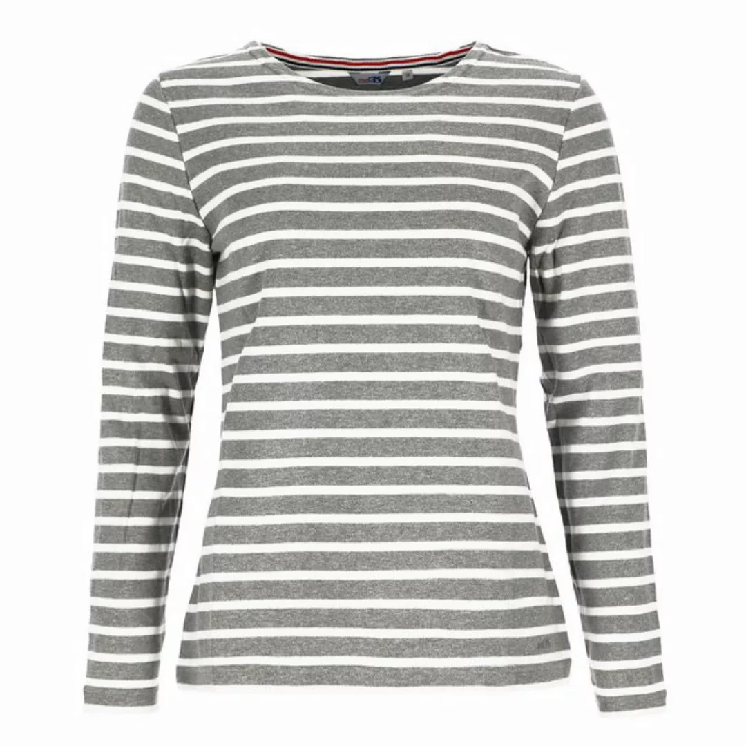 modAS Langarmshirt Damen Langarm-Shirt mit Streifen Bretonisches Streifensh günstig online kaufen