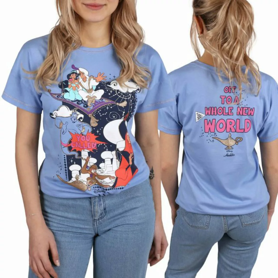 Sarcia.eu T-Shirt Blaues T-Shirt für Damen Aladdin DISNEY L günstig online kaufen